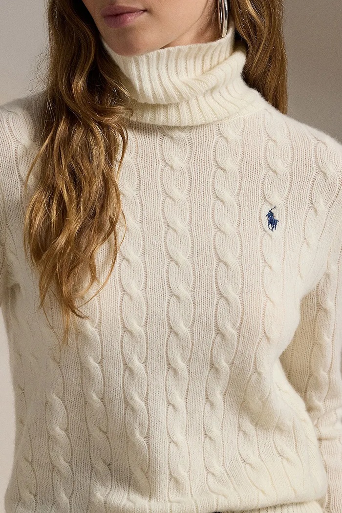 Polo Ralph Lauren свитер из шерсти для женщин бежевый 211888686