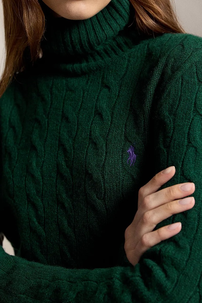 Polo Ralph Lauren светр вовняний жіночий зелений 211888686