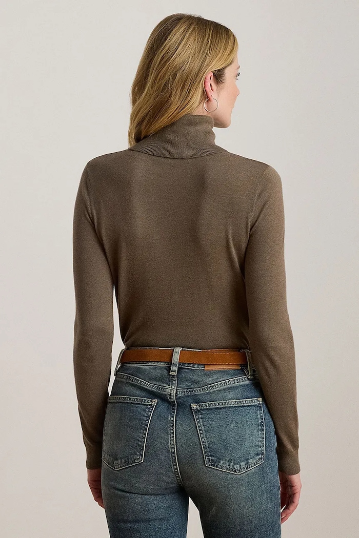 Lauren Ralph Lauren maglione misto seta 200940470 marrone AW25