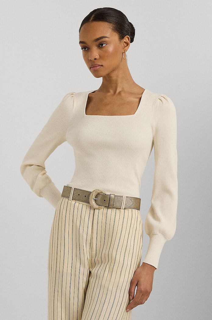 Lauren Ralph Lauren pulover grosime medie bej 200940592