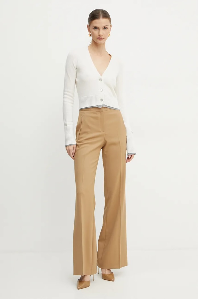 Вълнена жилетка Pinko 104469.A277 бежов AW24