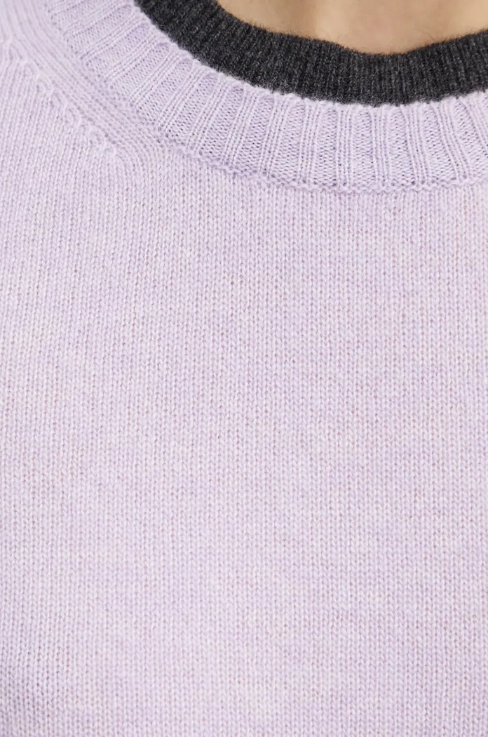 Pinko sweter wełniany 104342.A277 fioletowy