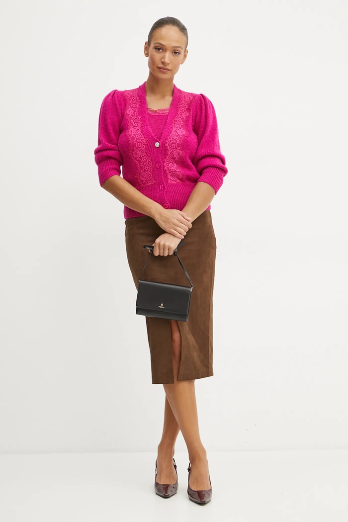 Top s příměsí vlny Liu Jo WF4331.26054 růžová AW24