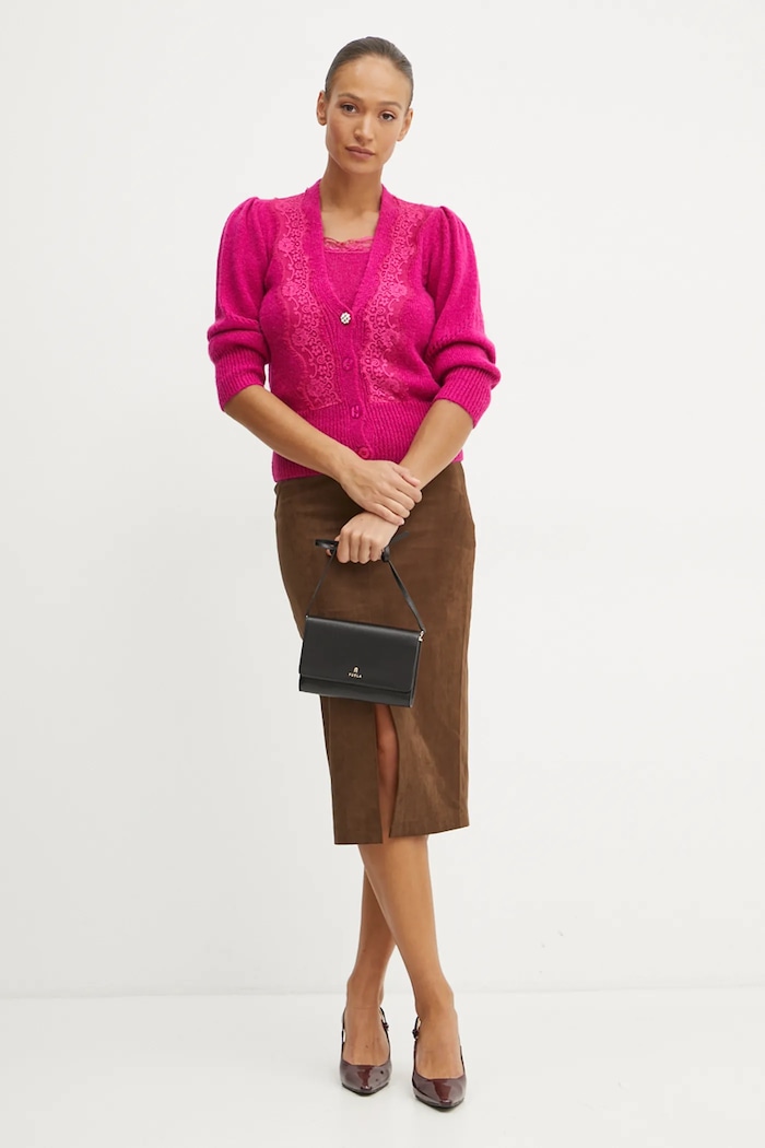 Top s příměsí vlny Liu Jo WF4331.26054 růžová AW24