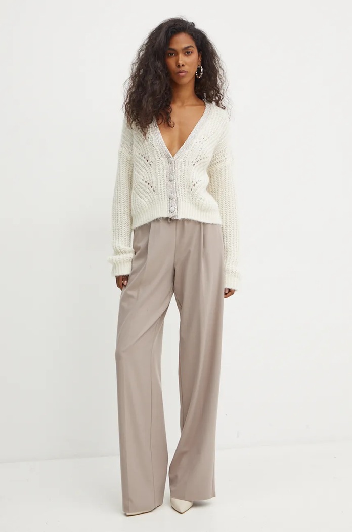 Liu Jo cardigan din amestec de lana WF4529.26054 bej AW24