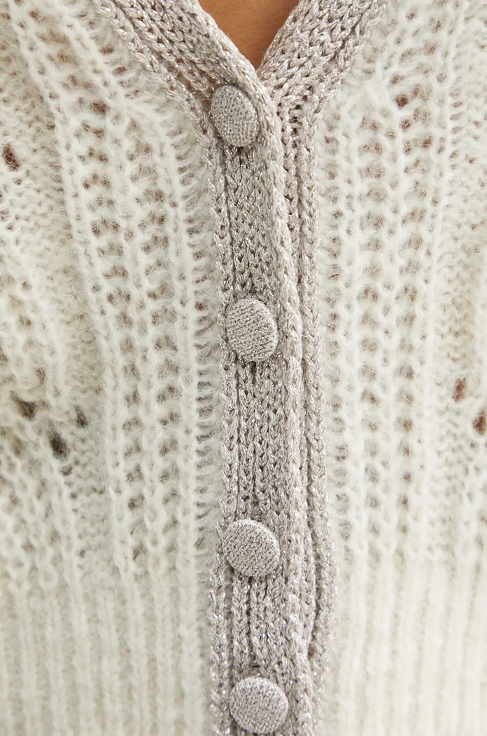 Liu Jo cardigan din amestec de lana WF4529.26054 bej