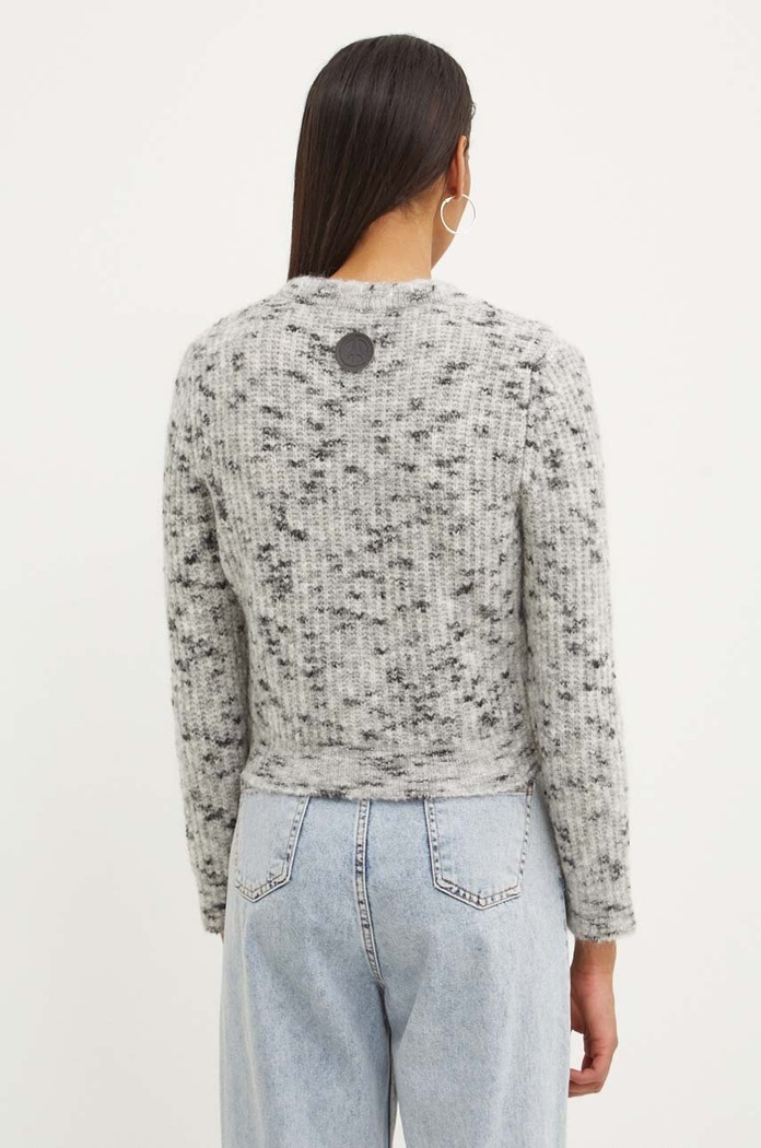 Odzież Moschino Jeans kardigan z domieszką wełny 0904.8202 szary