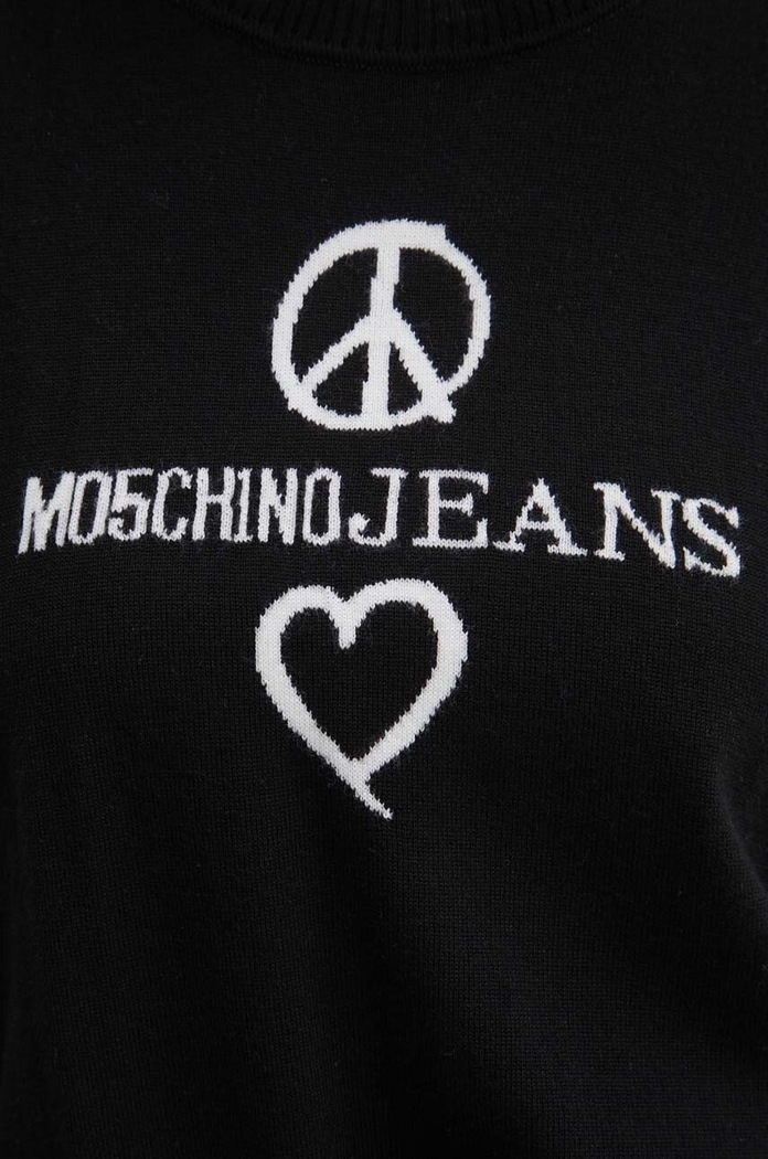 Vuneni pulover Moschino Jeans 0932.8203 crna