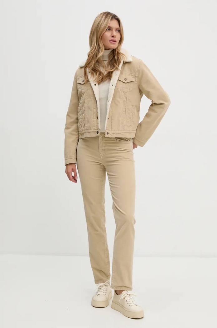 Bavlněný svetr Marc O'Polo 409501460679 béžová AW24