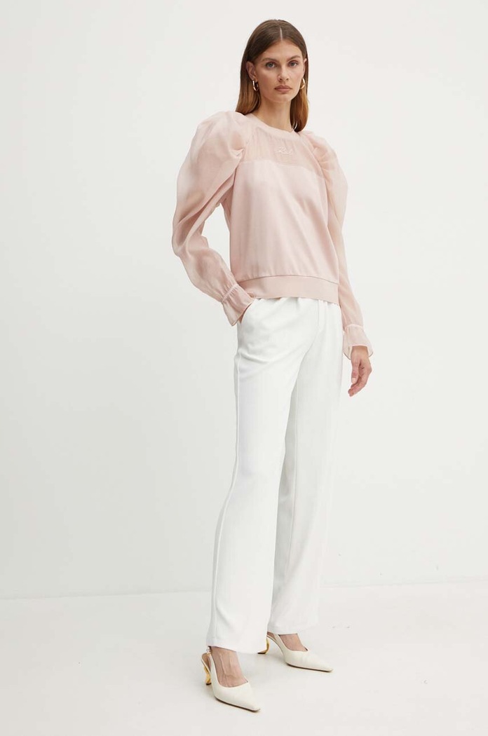 Mikina Karl Lagerfeld 245W1807 růžová AW24