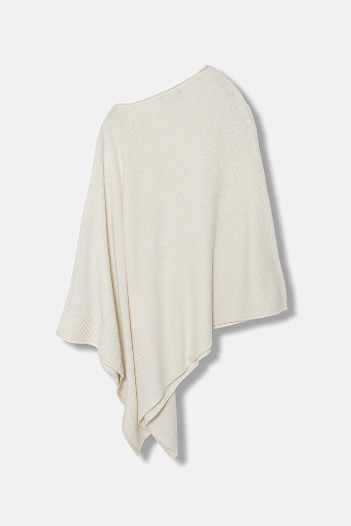 United Colors of Benetton Poncho con aggiunta di lana 1235DU01A beige AW25