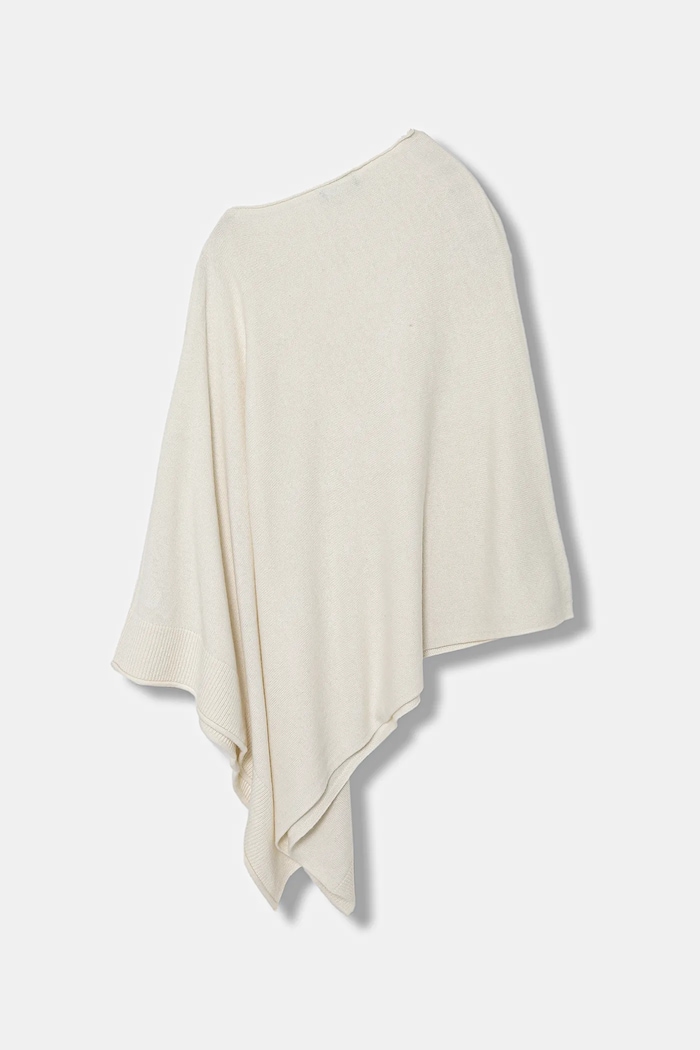 United Colors of Benetton Poncho con aggiunta di lana 1235DU01A beige AW25