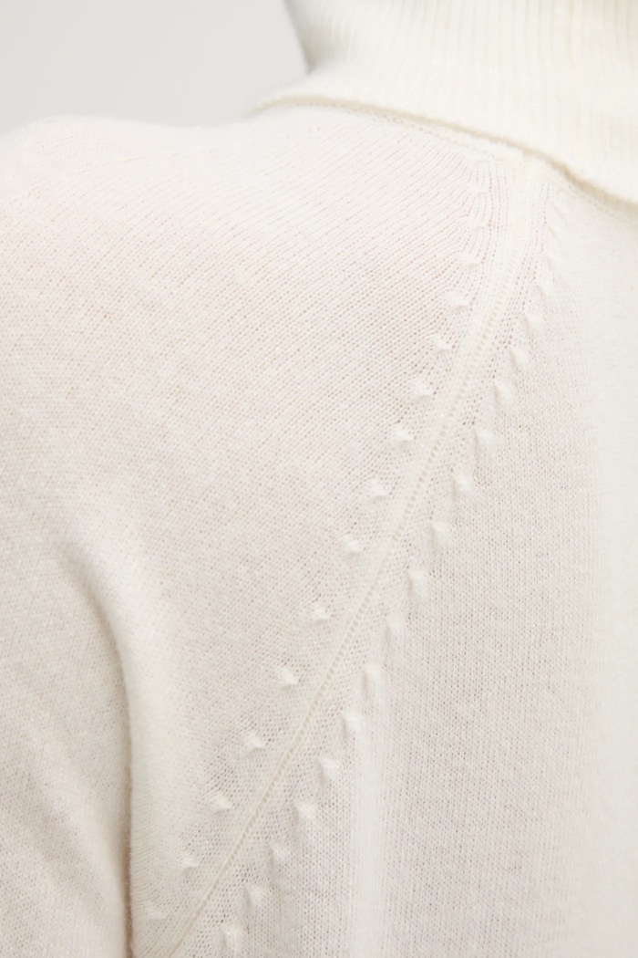 United Colors of Benetton sweter z dodatkiem wełny 1035D2551 beżowy