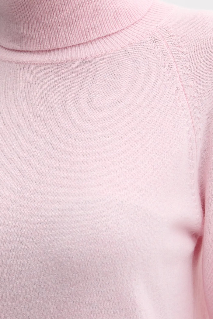 United Colors of Benetton sweter z dodatkiem wełny 1035D2551 różowy