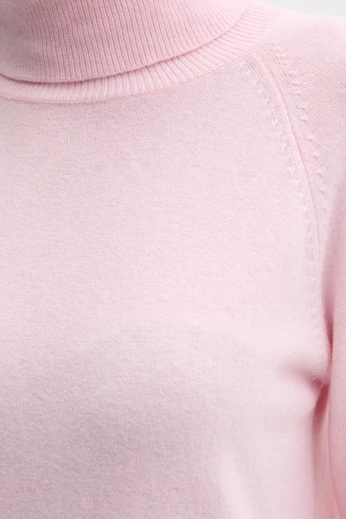 United Colors of Benetton sweter z dodatkiem wełny 1035D2551 różowy