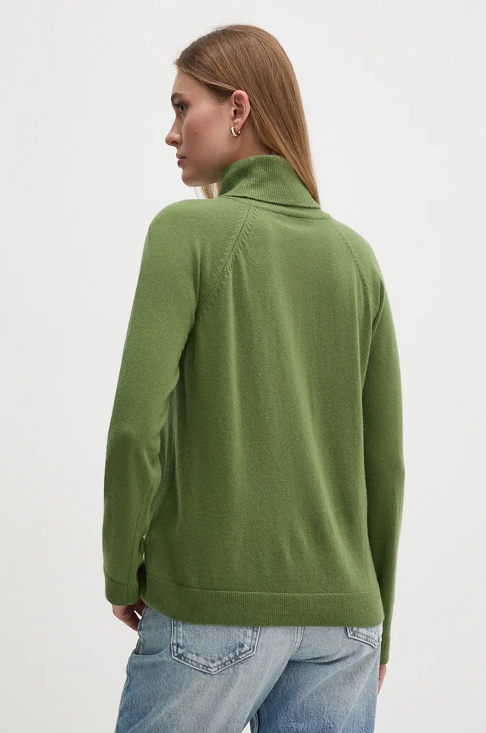Odzież United Colors of Benetton sweter z dodatkiem wełny 1035D2551 zielony