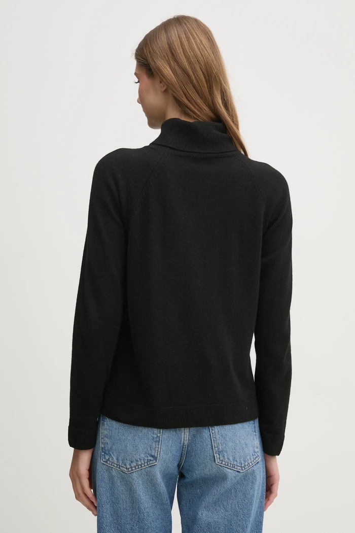 Odzież United Colors of Benetton sweter z dodatkiem wełny 1035D2551 czarny