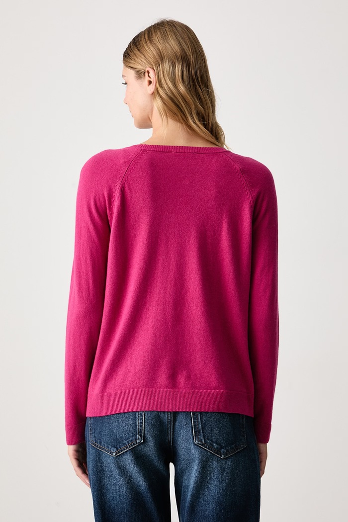 United Colors of Benetton Svetr dámský s příměsí vlny 1035D1P17 růžová AW25