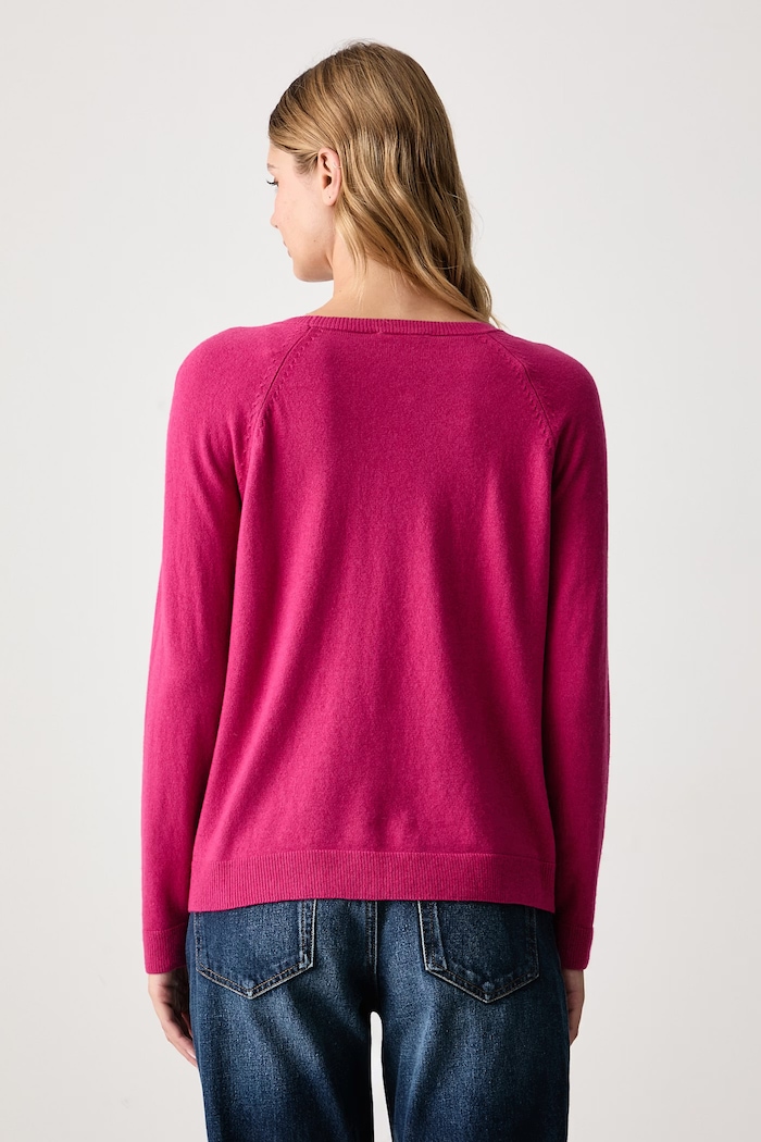 United Colors of Benetton Svetr dámský s příměsí vlny 1035D1P17 růžová AW25