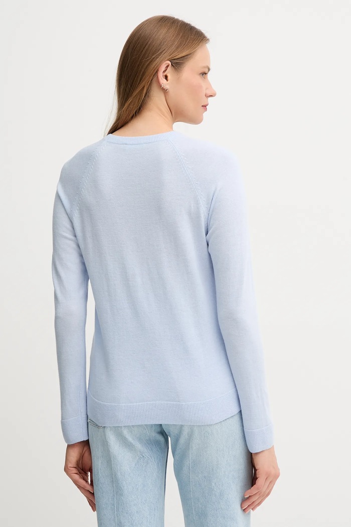 Одяг United Colors of Benetton Светр з домішкою вовни United Colors of Benetton 1035D1P17 блакитний