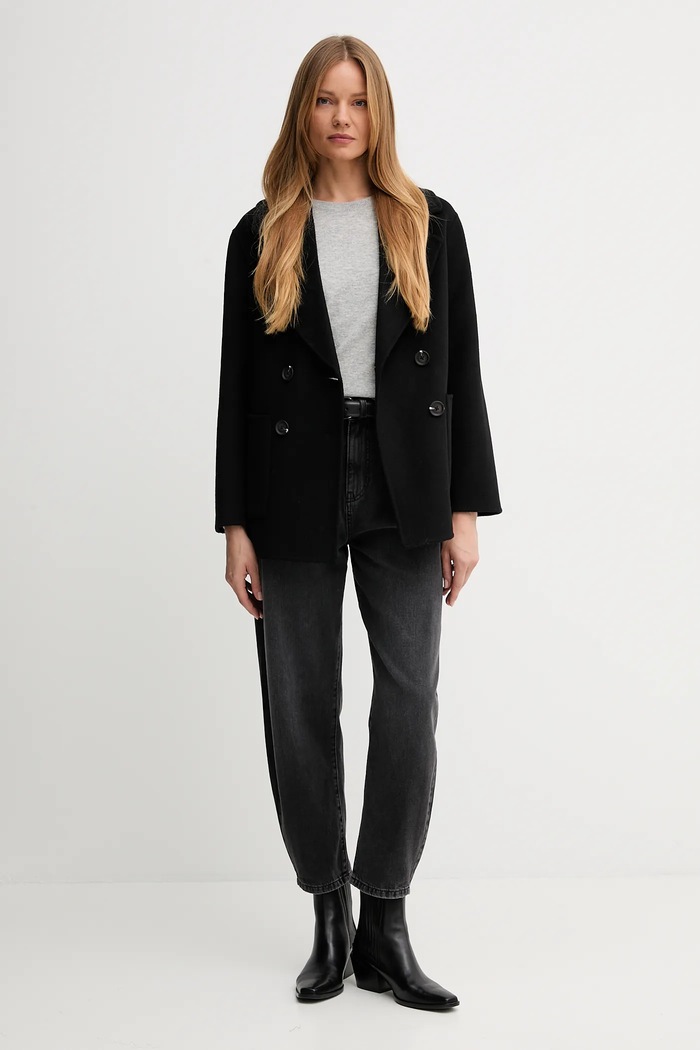 Пуловер с вълна United Colors of Benetton 1035D1P17 сив AW25