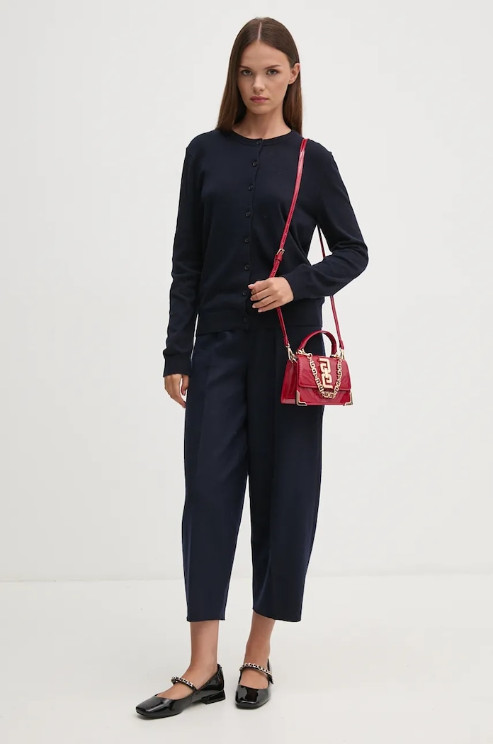 Жилетка с вълна United Colors of Benetton 1035D5012 тъмносин AW24