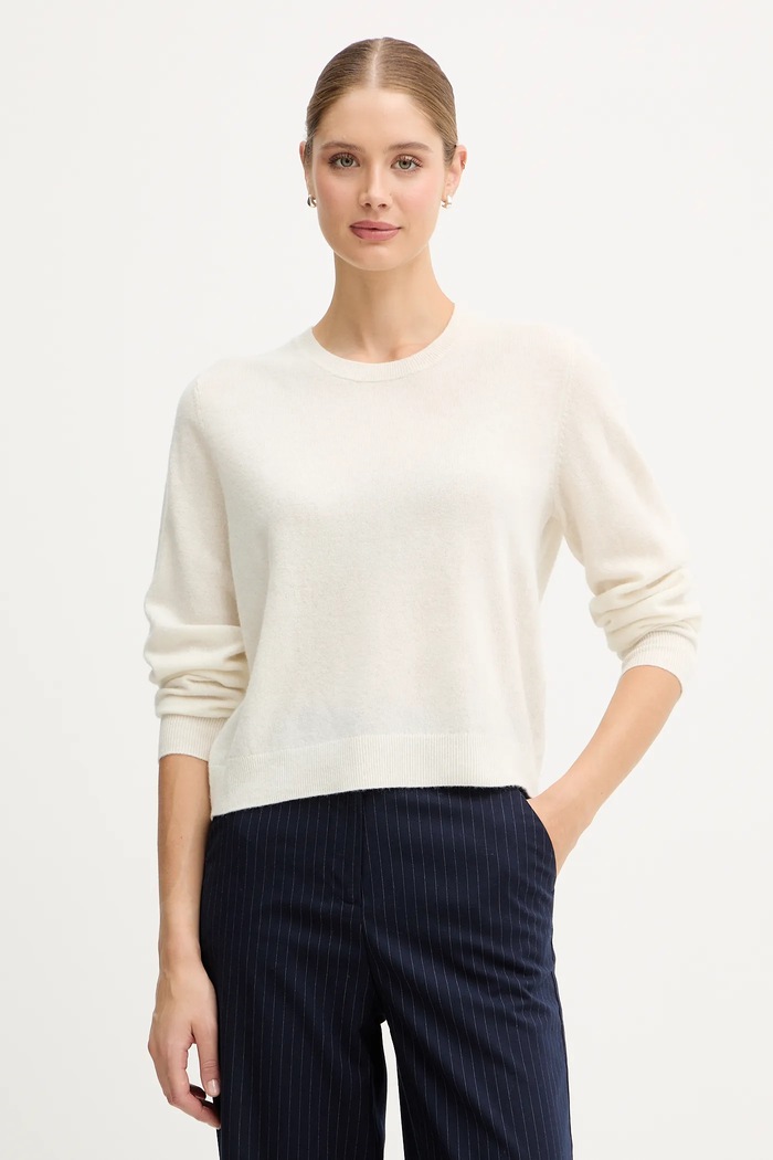 United Colors of Benetton sweter wełniany beżowy 1002D10BG
