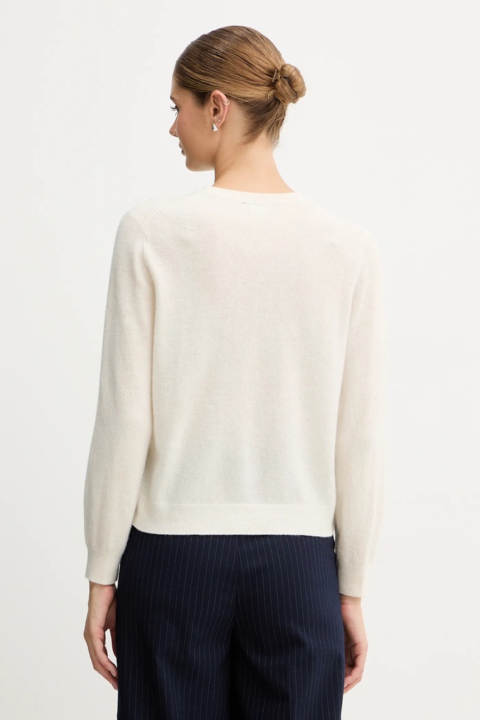 Odzież United Colors of Benetton sweter wełniany 1002D10BG beżowy