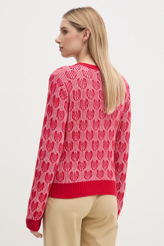 Odjeća Pulover s dodatkom vune United Colors of Benetton 1435E10BO crvena