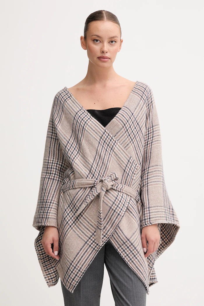 United Colors of Benetton poncho pozostałe beżowy 6HKYDU01E