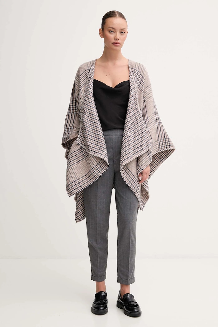 United Colors of Benetton poncho 6HKYDU01E beżowy AW25