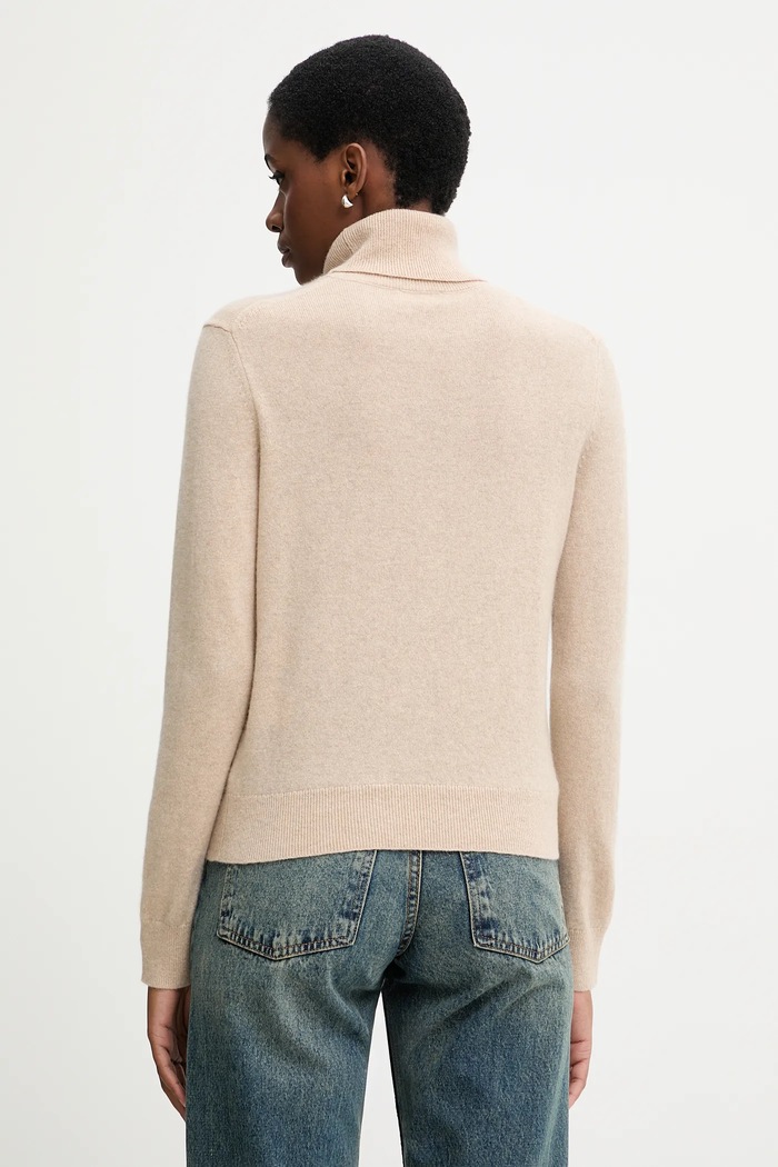 Odzież United Colors of Benetton sweter kaszmirowy 1033D202D beżowy