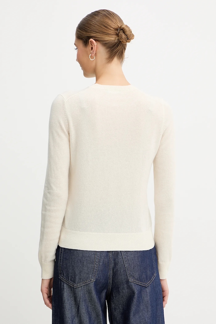 Odzież United Colors of Benetton sweter kaszmirowy 1033D107P beżowy