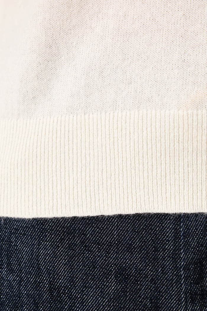 Sweter damski kaszmirowy United Colors of Benetton beżowy 1033D107P