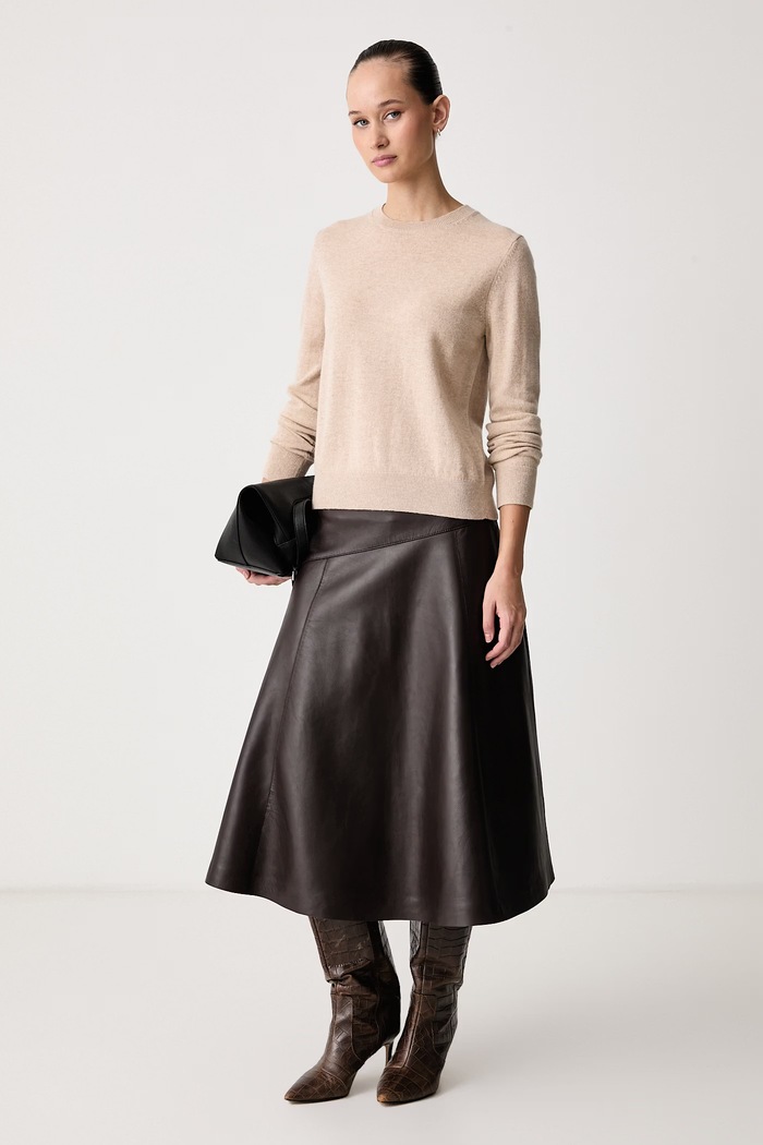 United Colors of Benetton Пуловер дамски от кашмир 1033D107P бежов AW25
