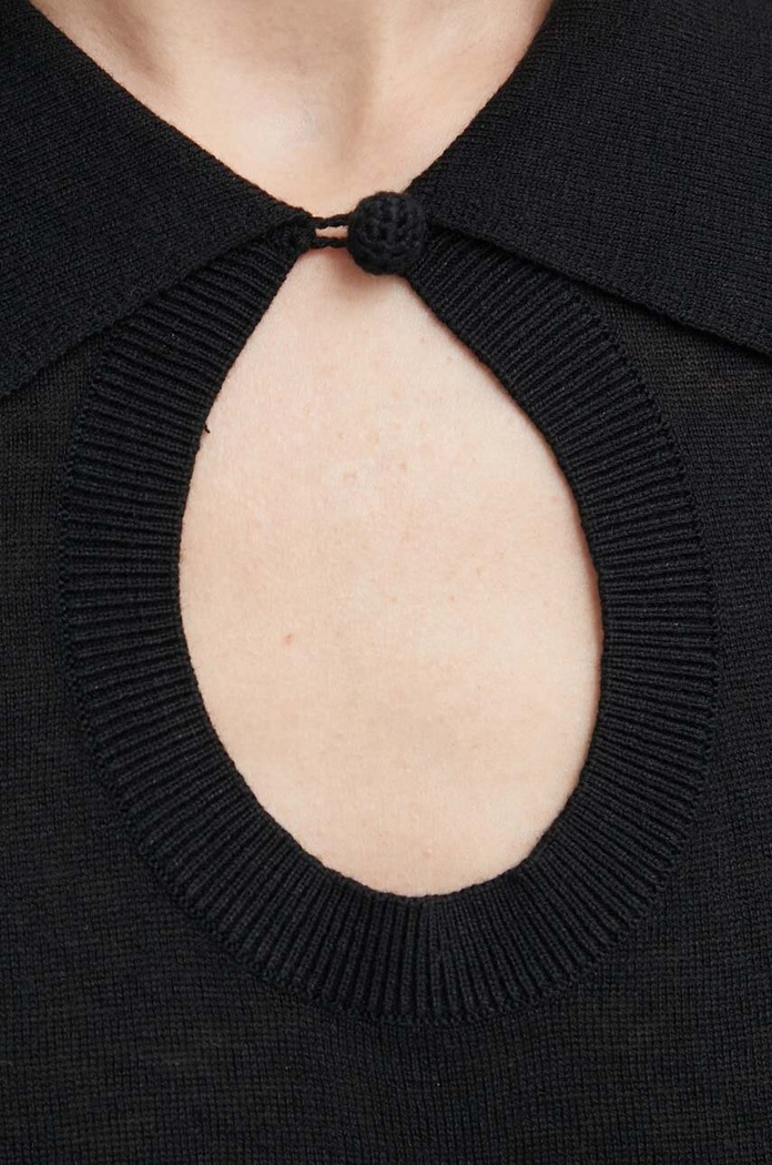 Svetr z vlněné směsi By Malene Birger TALALLIA Q72434001 černá