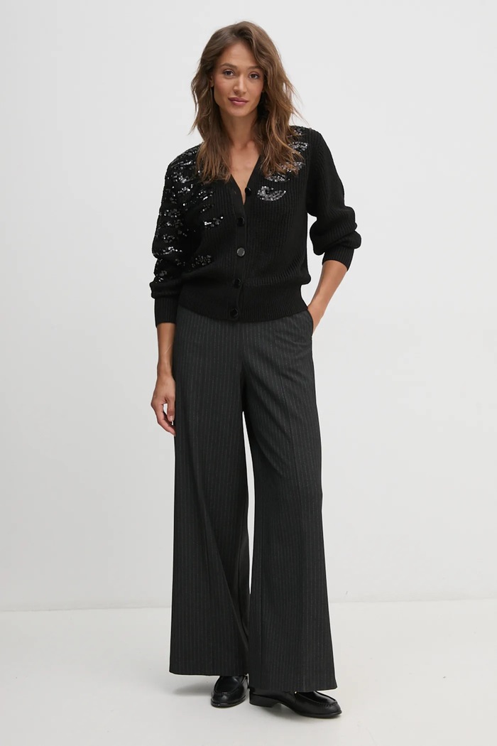 Kardigan Dkny P4MXAQ60 crna AW24