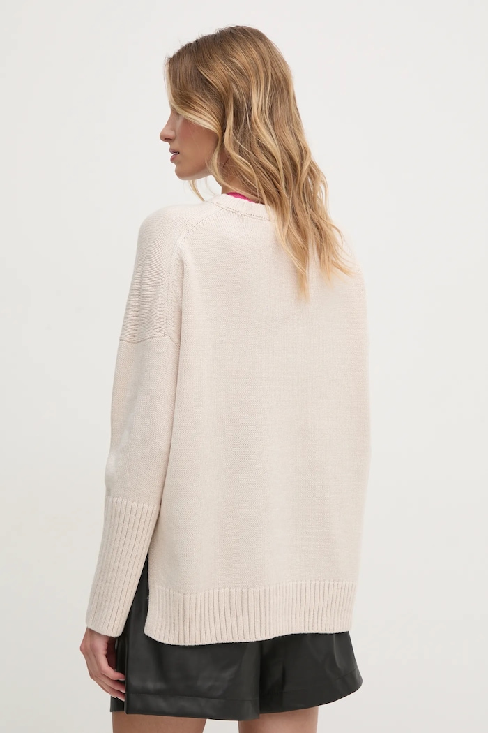 Oblečení DKNY svetr dámský DJ4R0362 béžová