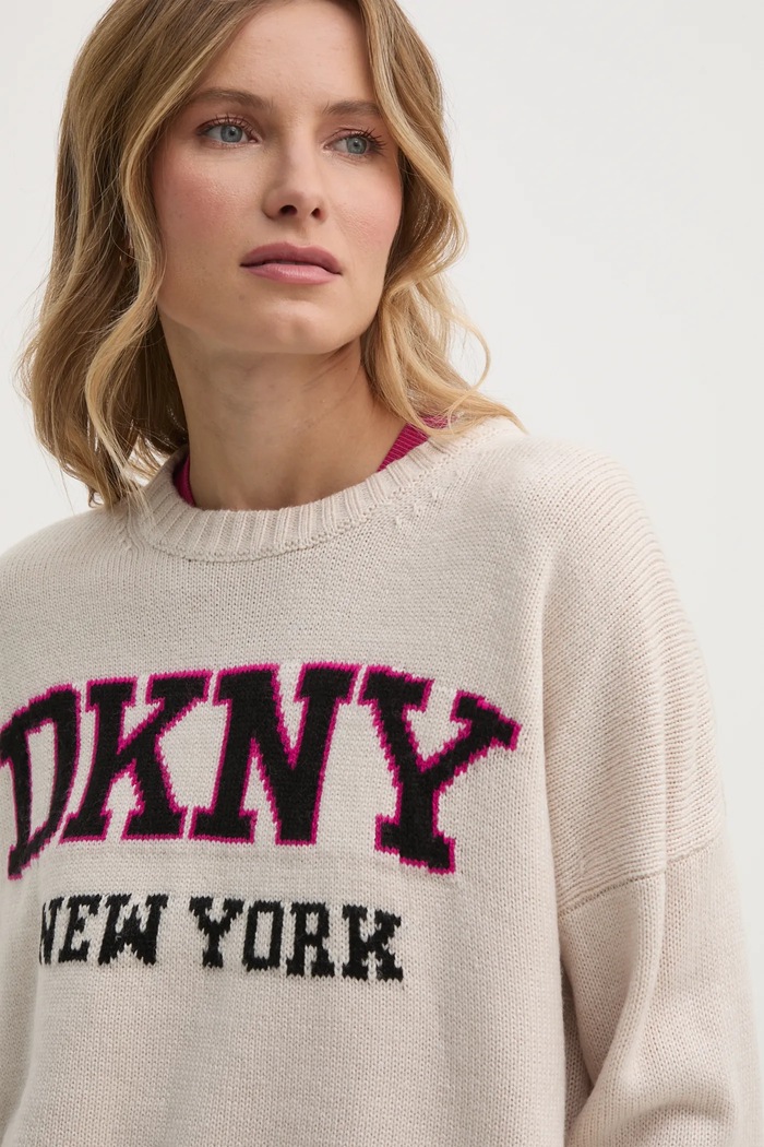 DKNY svetr dámský béžová DJ4R0362