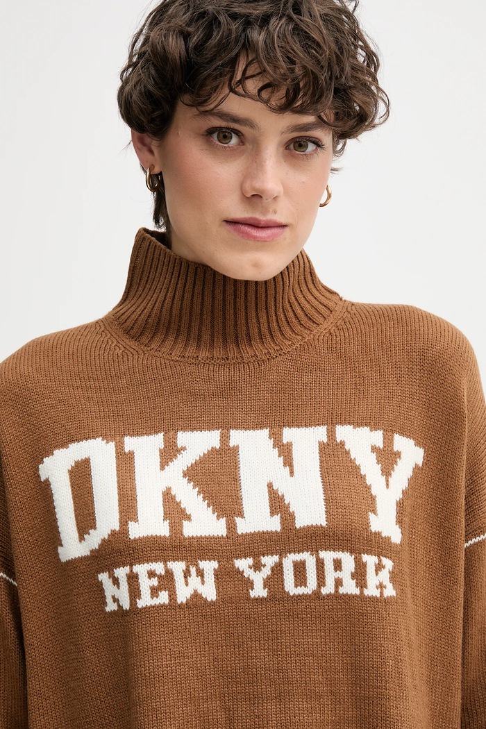 Dkny maglione marrone DJ4R0386