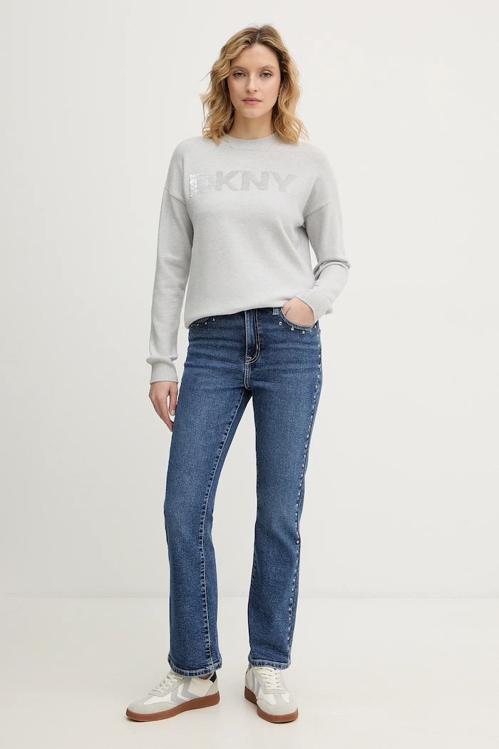 Svetr Dkny DJ4R0407 šedá SS26