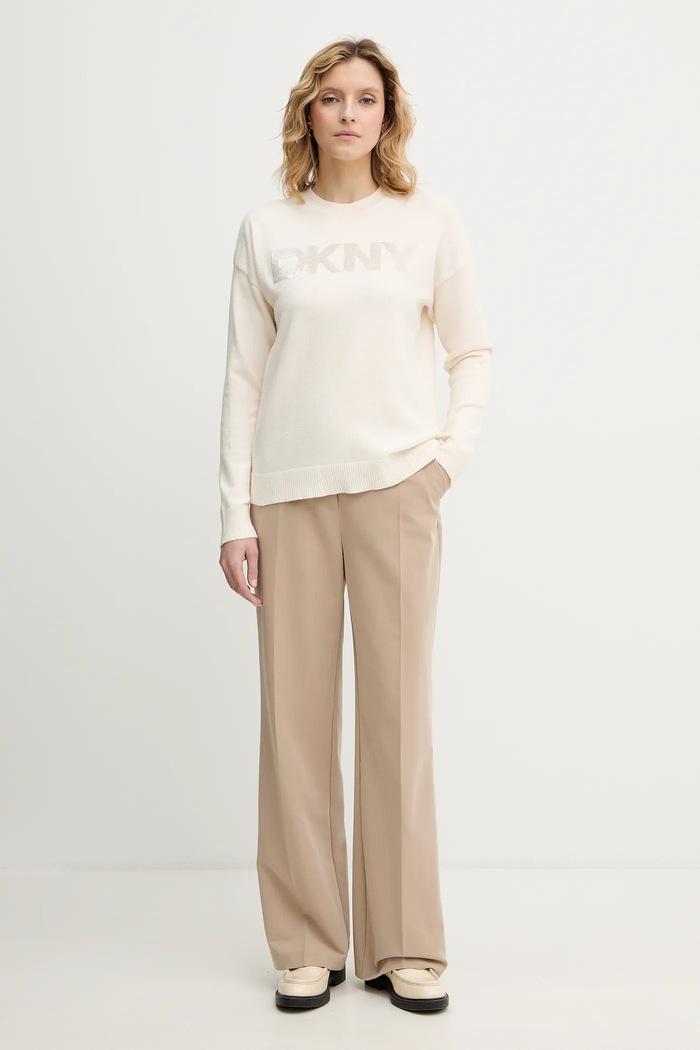 Svetr Dkny DJ4R0407 béžová SS26