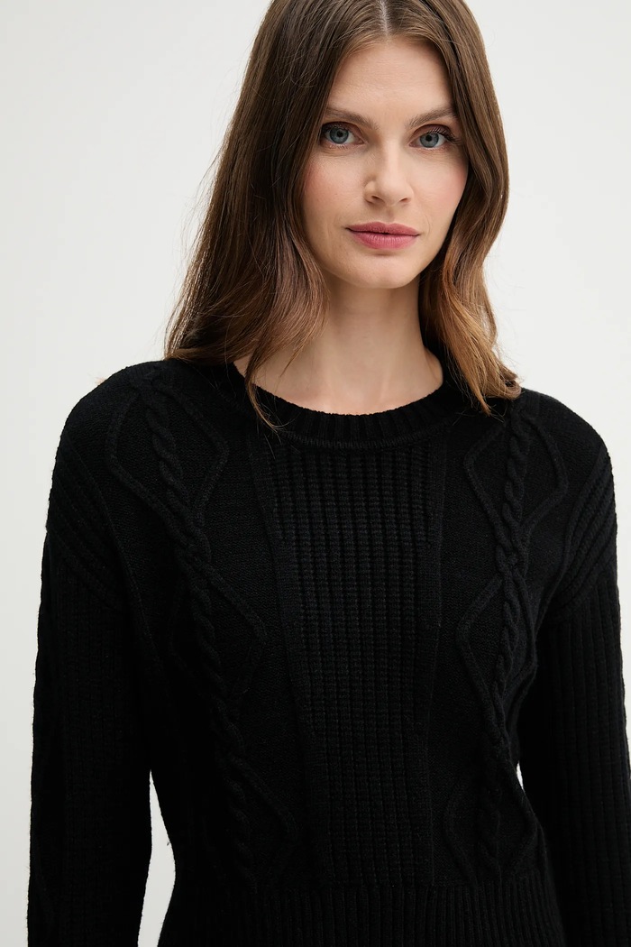 Dkny pulover negru DJ4R0376