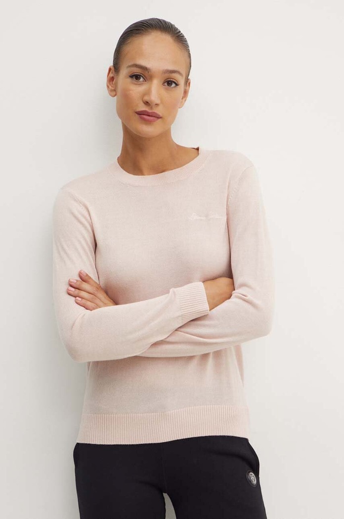 Armani Exchange sweter wełniany różowy 6DYM1J.YME3Z