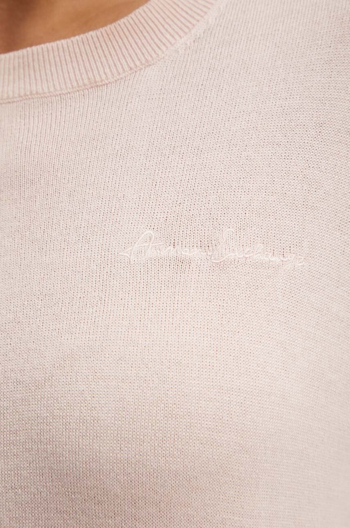 Armani Exchange sweter wełniany 6DYM1J.YME3Z różowy