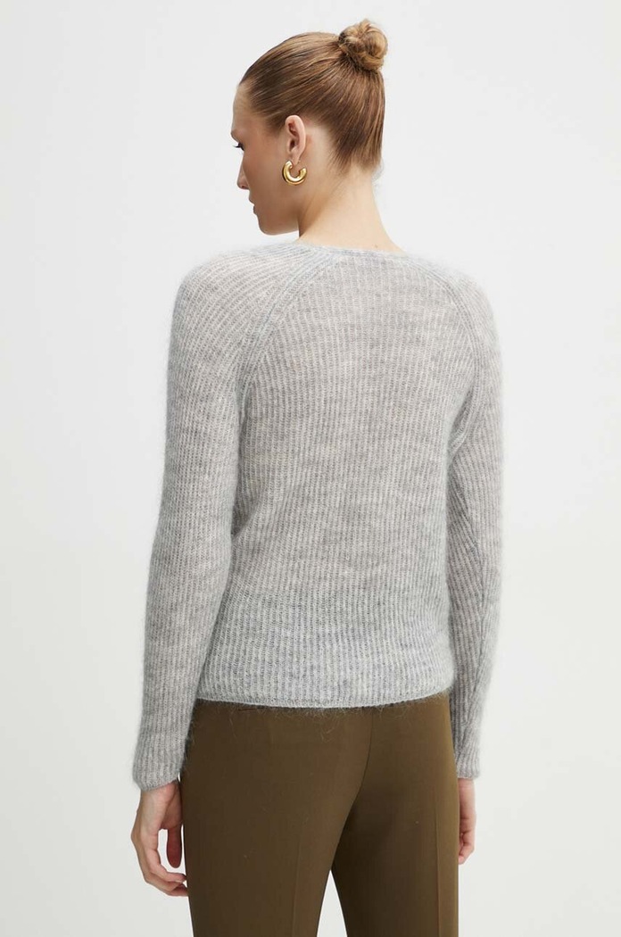 Odzież Max Mara Leisure sweter wełniany 2426366118600 szary