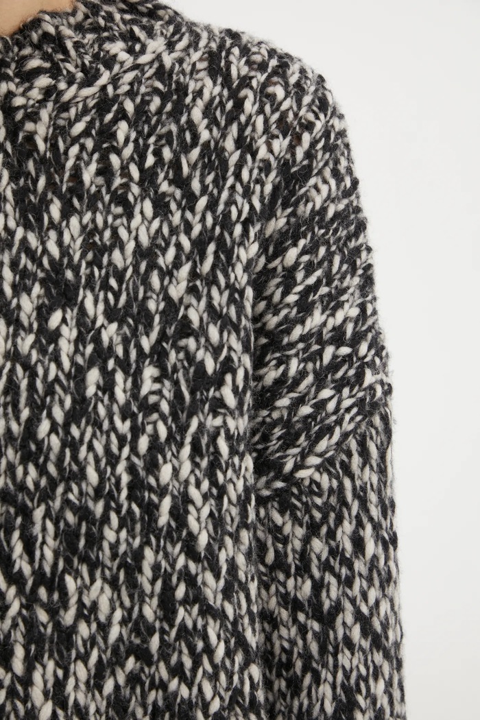 Weekend Max Mara gyapjú pulóver 2425366062600 fekete