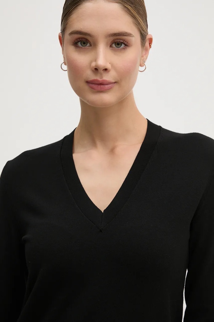 Пуловер United Colors of Benetton черен 104HD402A