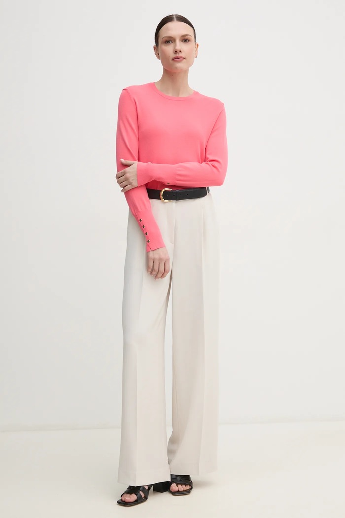 Пуловер United Colors of Benetton 104HD10CB розов SS25