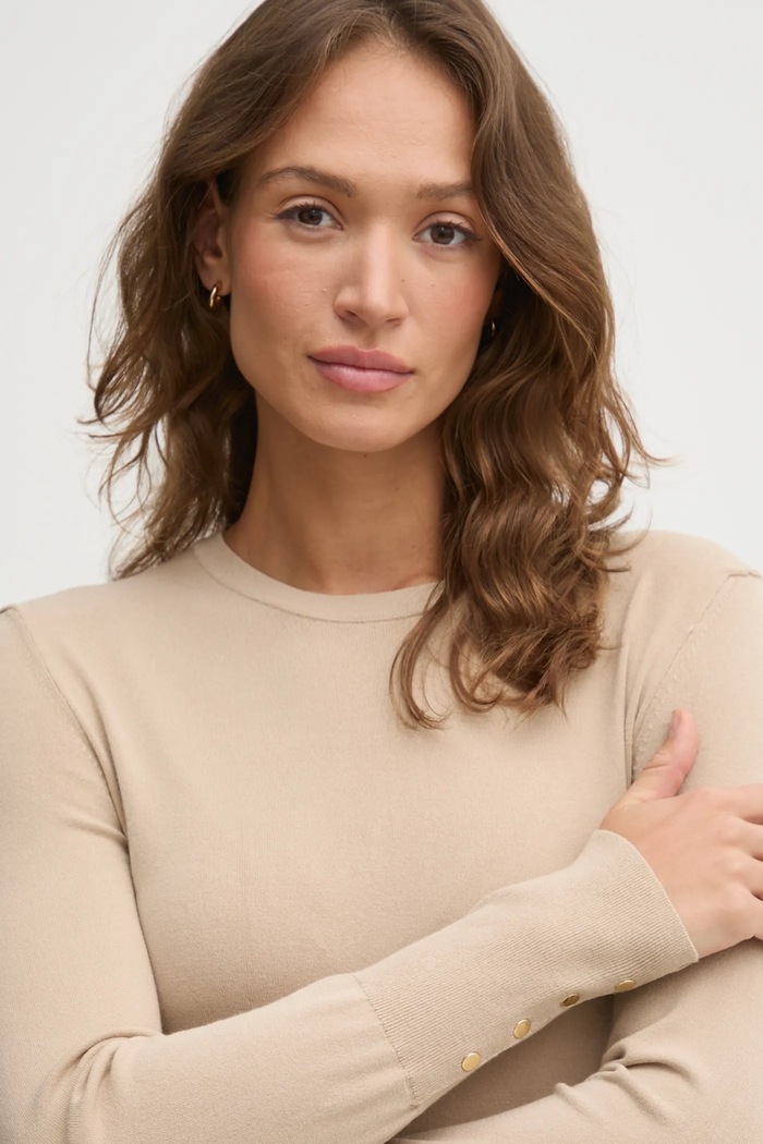 United Colors of Benetton sweter beżowy 104HD10CB